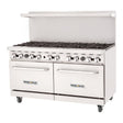 Inferno Blaze Premium IBP-GR-60/NG 60" Natural Gas 10 Burner Range with 2 Ovens - 305,000 BTU - Kitchen Pro Restaurant Equipment
