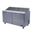 Kool-It KST-60-2 60" 2-Section Refrigerated Sandwich Prep Table - Kitchen Pro Restaurant Equipment