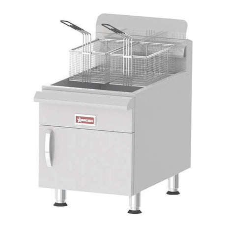 Omcan 43088 30 lbs NG Countertop Gas Fryer - 53,000 BTU - Kitchen Pro Restaurant Equipment