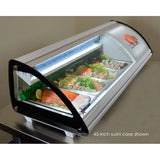 Omcan-43223 Sushi Showcase With Curved Glass Digital Control 45 inch 1.5 cu.ft. - Kitchen Pro Restaurant Equipment