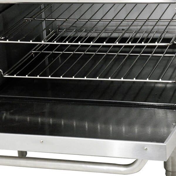 Omcan 46151 Liquid Propane 6 Burner 36" Range with Standard Oven - 211,000 BTU - Kitchen Pro Restaurant Equipment