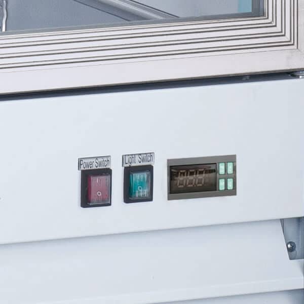 Omcan 50030 Glass Door Reach-In Freezer - 23 Cu Ft - Kitchen Pro Restaurant Equipment