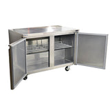 Omcan 50056 47" Double Door Undercounter Refrigerator - 12 Cu Ft - Kitchen Pro Restaurant Equipment