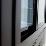 Omcan 50079 47" White Curved Glass Refrigerated Deli Case - Kitchen Pro Restaurant Equipment