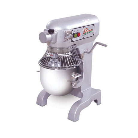 Primo PM-10 10 Qt. Gear Driven Commercial Planetary Stand Mixer with Guard - 120V - Kitchen Pro Restaurant Equipment