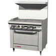 Southbend S36D-3G Commercial Gas Stove 36" Griddle with Standard Oven 35K BTU - Liquid Propane - Kitchen Pro Restaurant Equipment