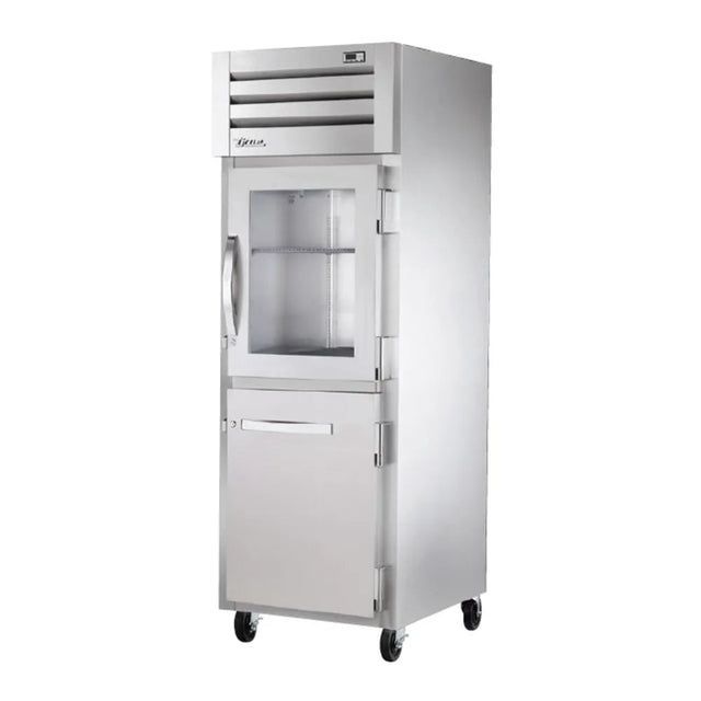 True STA1R-1HG/1HS-HC 27 1/2" One Section Reach In Refrigerator, (1) Glass Door, (1) Solid Door, Right Hinge, 115v - Kitchen Pro Restaurant Equipment