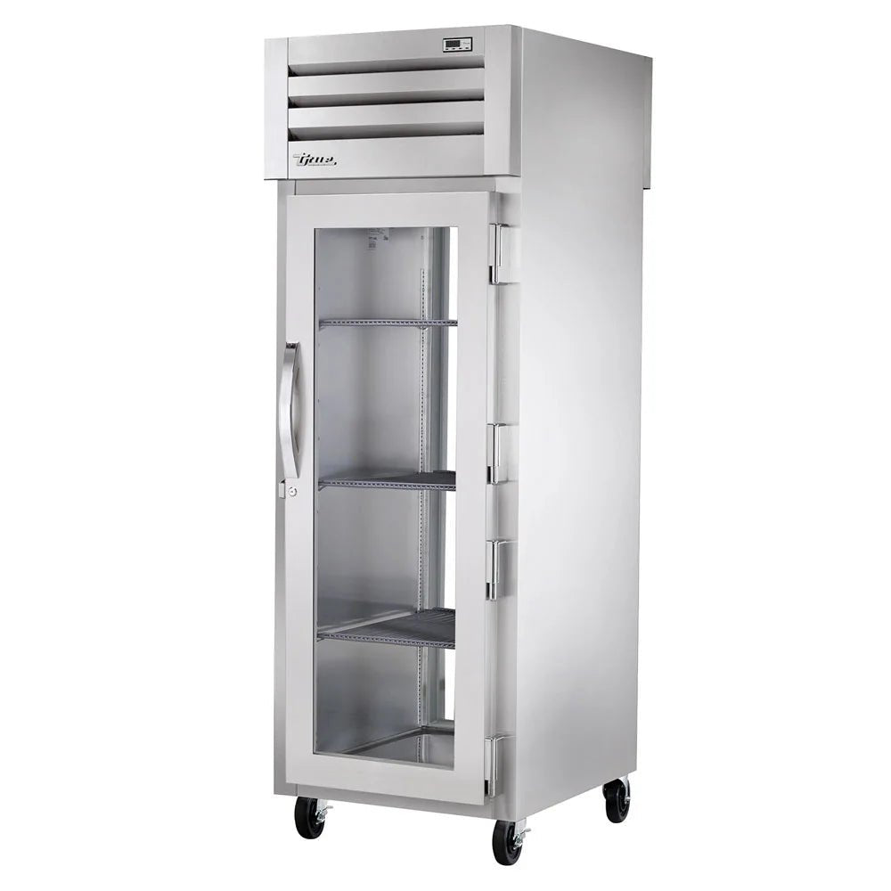 True STA1RPT-1G-1G-HC 27 1/2" One Section Pass Thru Refrigerator, (1) Right Hinge Glass Door, 115v - Kitchen Pro Restaurant Equipment