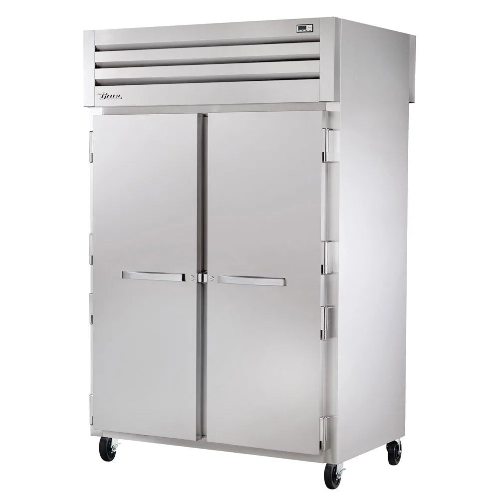 True STA2DT-2S 53" Two Section Commercial Refrigerator Freezer - Solid Doors, Top Compressor, 115v - Kitchen Pro Restaurant Equipment