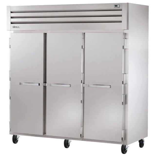 True STA3F-3S 78" Three Section Reach In Freezer, (3) Solid Doors, 208-230v - Kitchen Pro Restaurant Equipment