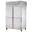 True STG2RPT-4HS-2G-HC 52 3/5" Two Section Pass Thru Refrigerator, (4) Left/Right Hinge Solid Doors, 115v - Kitchen Pro Restaurant Equipment