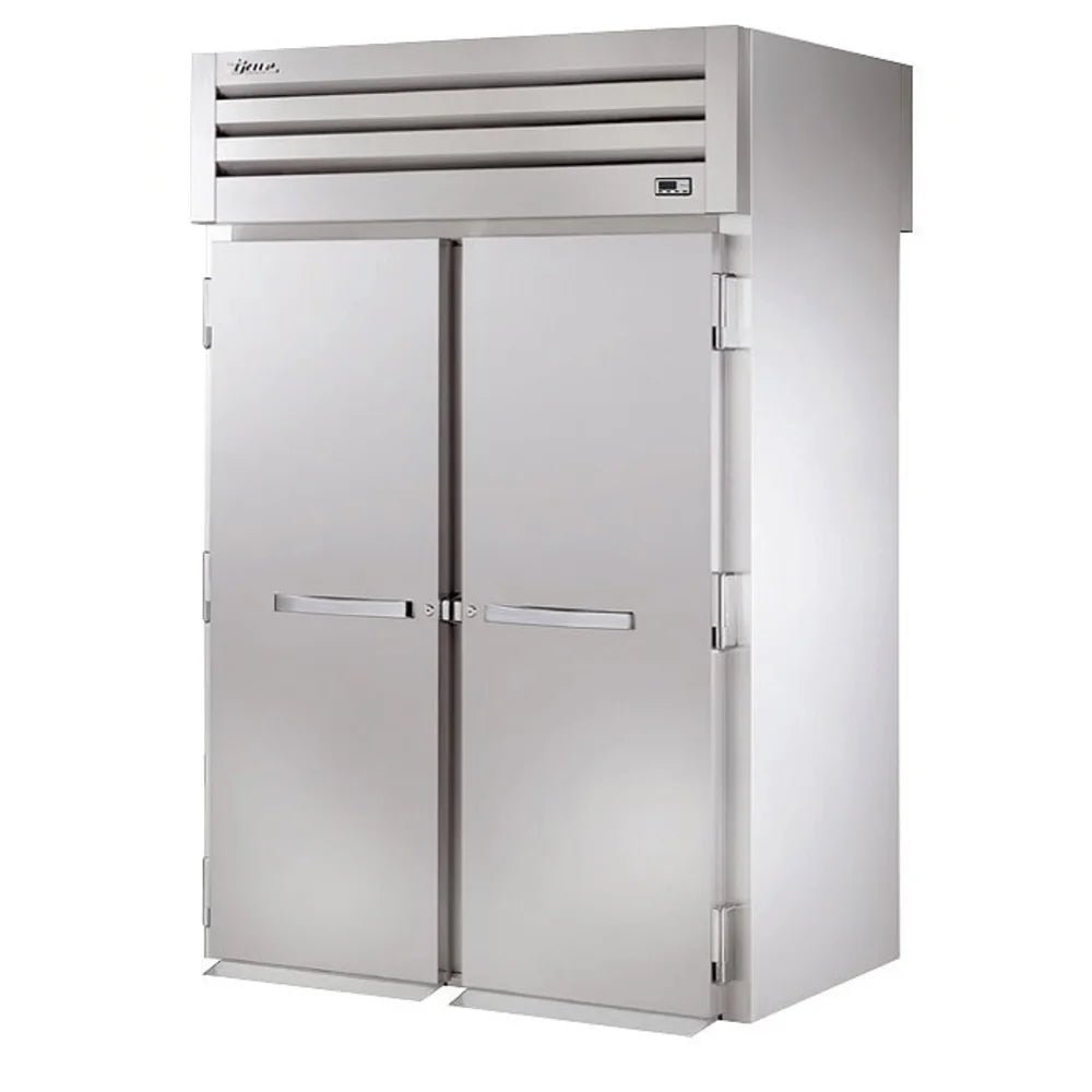 True STG2RRT89-2S-2S 68" Two Section Roll Thru Refrigerator, (2) Left/Right Hinge Solid Doors, 115v - Kitchen Pro Restaurant Equipment