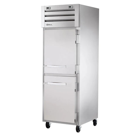True STR1DT-2HS 28" One Section Commercial Refrigerator Freezer - Solid Doors, Top Compressor, 115v - Kitchen Pro Restaurant Equipment