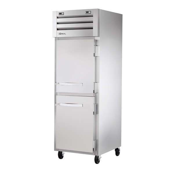 True STR1DTA-2HS-HC 27" Reach-In Solid Half Swing Door Dual Temperature Refrigerator / Freezer - Kitchen Pro Restaurant Equipment