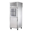 True STR1RPT-1HG/1HS-1G-HC 27 1/4" One Section Pass Thru Refrigerator, (1) Glass Door, (1) Solid Door, Right Hinge, 115v - Kitchen Pro Restaurant Equipment