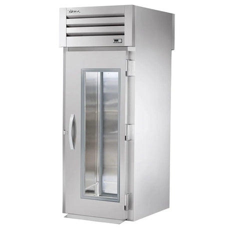 True STR1RRT-1G-1S 35" One Section Roll Thru Refrigerator, (1) Right Hinge Glass Door, 115v - Kitchen Pro Restaurant Equipment