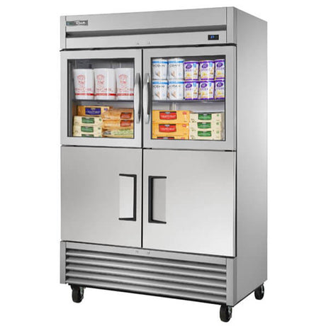 True T-49-2-G-2-HC~FGD01 Reach-In Swing 2 Half Doors Refrigerator 54 inch - Kitchen Pro Restaurant Equipment