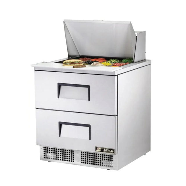 True TFP-32-12M-D-2 32" Sandwich/Salad Prep Table With Refrigerated Base, 2 Drawers, 115v - Kitchen Pro Restaurant Equipment