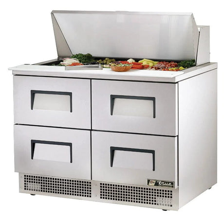 True TFP-48-18M-D-4 48" Sandwich/Salad Prep Table With Refrigerated Base, 115v - Kitchen Pro Restaurant Equipment