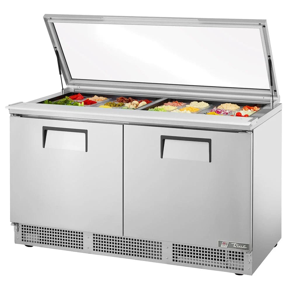 True TFP-64-24M-FGLID 64" Sandwich/Salad Prep Table With Refrigerated Base, 115v - Kitchen Pro Restaurant Equipment