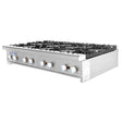 Turbo Air TAHP-48-8 48" Stainless Countertop Hotplate w/ Manual Controls NG - Kitchen Pro Restaurant Equipment