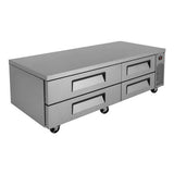 Turbo Air TCBE-72SDR-N 72" 4 Drawer Refrigerated Chef Base - Kitchen Pro Restaurant Equipment