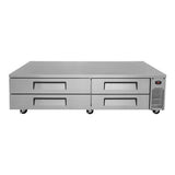 Turbo Air TCBE-82SDR-N 82" 4 Drawer Refrigerated Chef Base - Kitchen Pro Restaurant Equipment
