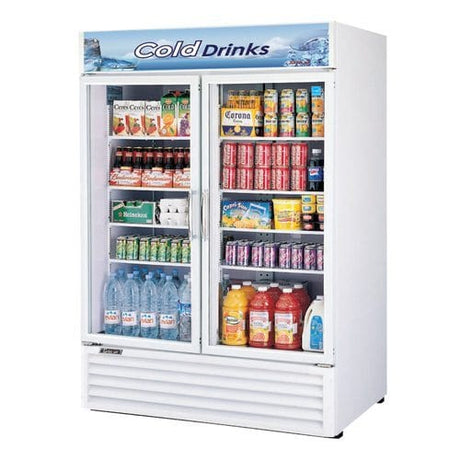 Turbo Air TGM-50RS-N Merchandising Glass Door Refrigerator 56" 2 Doors - Kitchen Pro Restaurant Equipment