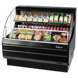 Turbo Air TOM-50LB-N 9.8 cu.ft. 51" 115V Black Low Profile Refrigerated Horizontal Open Display Case - Kitchen Pro Restaurant Equipment