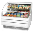 Turbo Air TOM-50LW-N 9.8 cu.ft. 51" 115V White Low Profile Refrigerated Horizontal Open Display Case - Kitchen Pro Restaurant Equipment