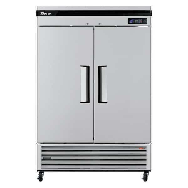 Turbo Air TSR-49SD-N6 55" 2-Section Solid Door Reach-In Bottom Mount Refrigerator - Kitchen Pro Restaurant Equipment