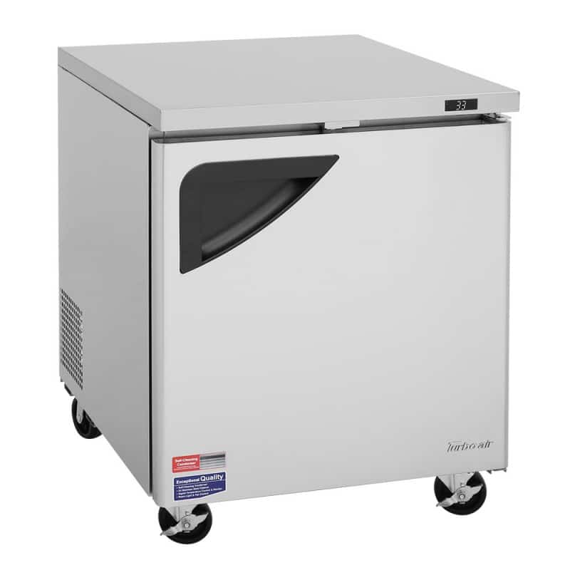 Turbo Air TUR-28SD-N 28" 1 Solid Door Undercounter Refrigerator - Kitchen Pro Restaurant Equipment